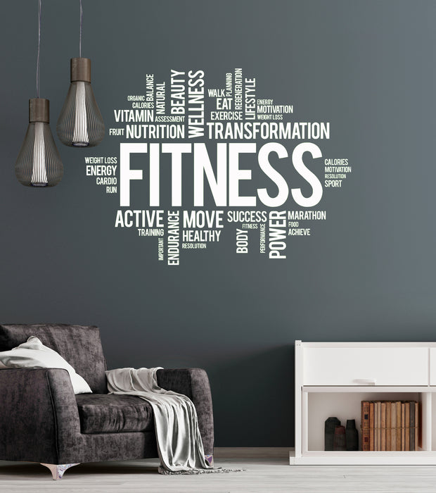 Vinyl Wall Decal Fitness ig3825