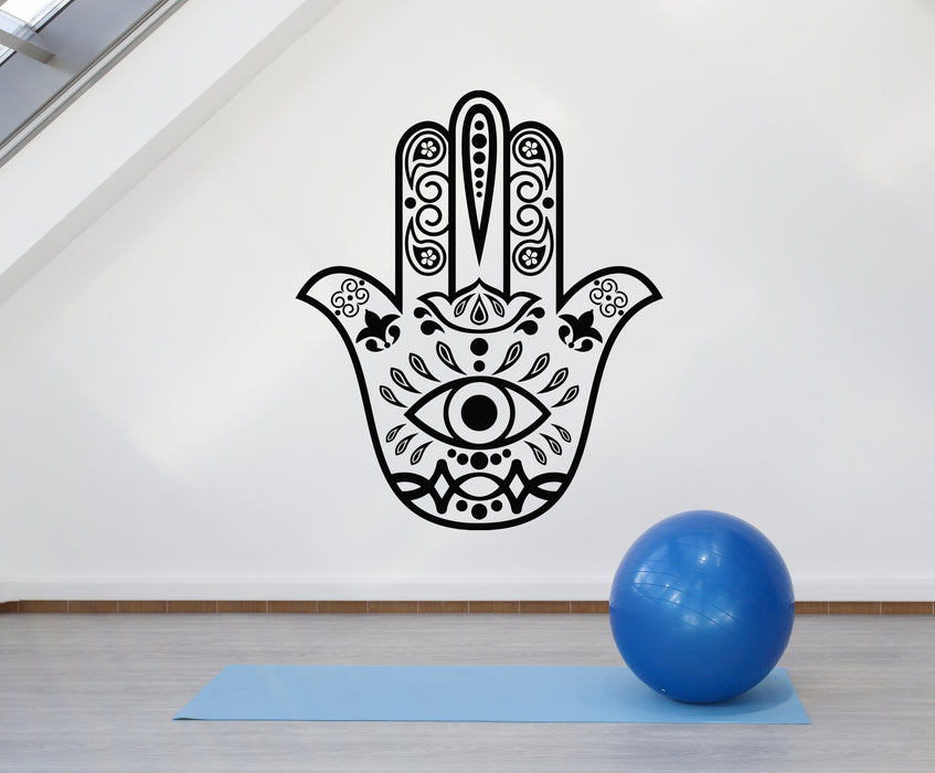 Vinyl Wall Decal Hand of God Hamsa Amulet Talisman Zen Stickers Mural (g3653)