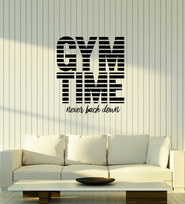 Vinyl Wall Decal Home Gym Motivational Quote Saying Words Fitness Stickers Mural (ig6070)