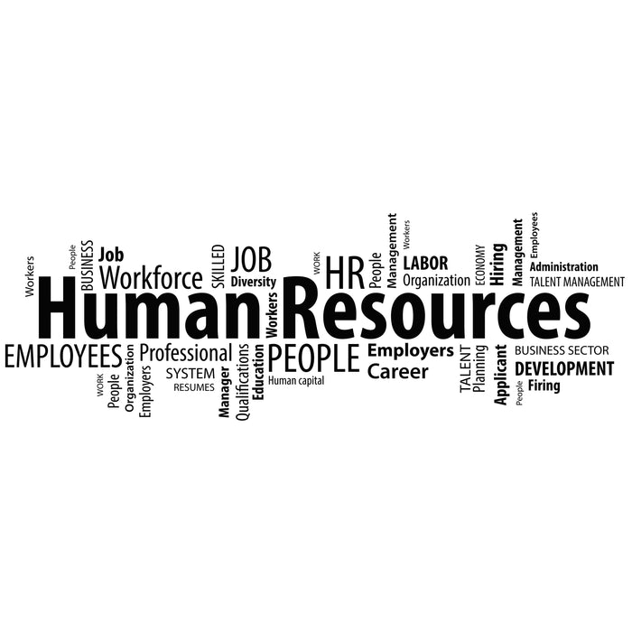 Vinyl Wall Decal Human Resources HR Words Cloud Management Office Stickers Mural (ig6223)