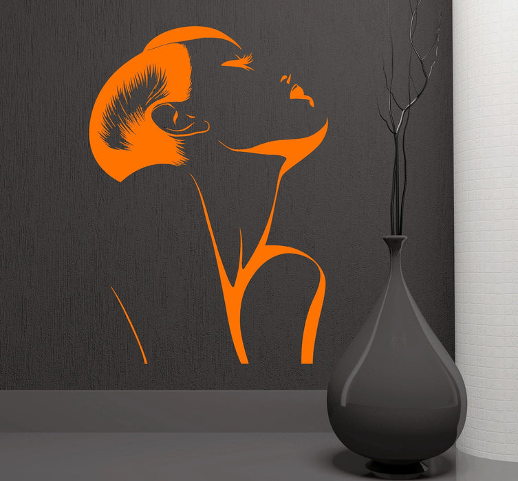 Wall Sticker Vinyl Decal Fashion Hot Sexy Girl Woman Barber Salon Spa Unique Gift (ig1276)
