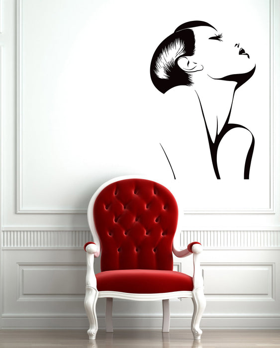 Wall Sticker Vinyl Decal Fashion Hot Sexy Girl Woman Barber Salon Spa Unique Gift (ig1276)