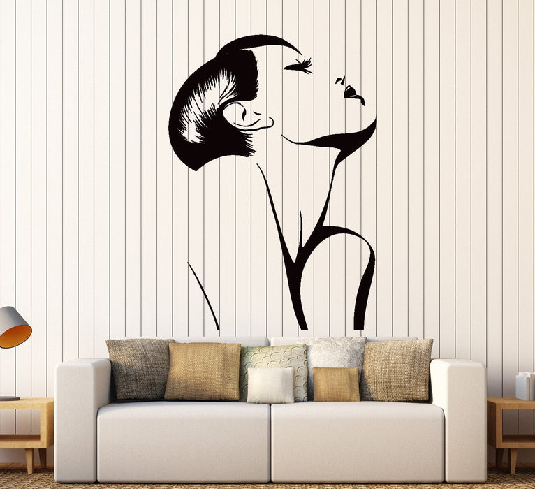 Wall Sticker Vinyl Decal Fashion Hot Sexy Girl Woman Barber Salon Spa Unique Gift (ig1276)