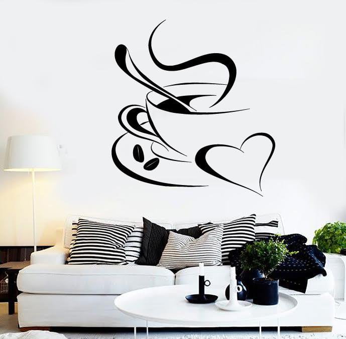 Vinyl Decal Coffee Break Romantic Coffee Shop Kitchen Cafe Wall Sticker Restaurant Decoration Unique Gift (ig2321)