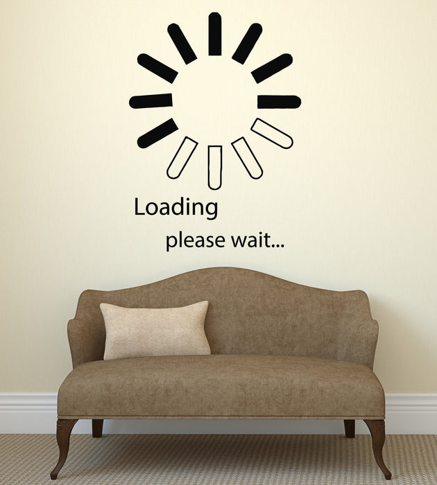 Vinyl Decal Computer IT Design Video Game Loading Bedroom Decor Wall Stickers Unique Gift (ig2745)