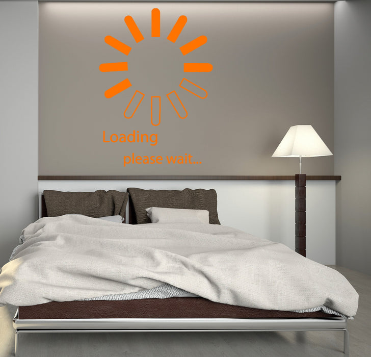 Vinyl Decal Computer IT Design Video Game Loading Bedroom Decor Wall Stickers Unique Gift (ig2745)