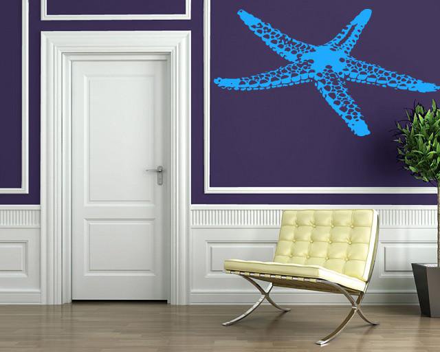 Wall Vinyl Decal Sea Star Fish Marine Ocean Beach House Decor Unique Gift m003