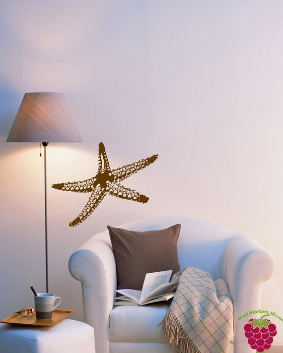 Wall Vinyl Decal Sea Star Fish Marine Ocean Beach House Decor Unique Gift m003