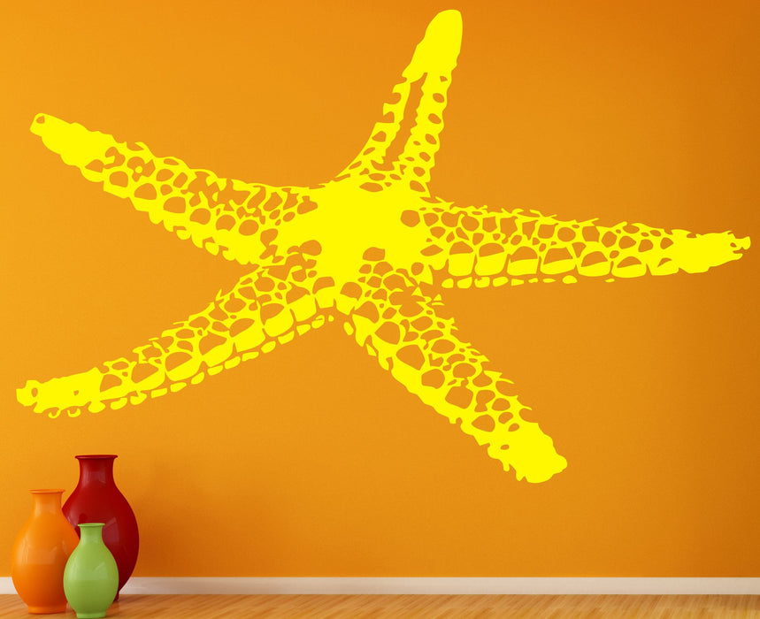 Wall Vinyl Decal Sea Star Fish Marine Ocean Beach House Decor Unique Gift m003