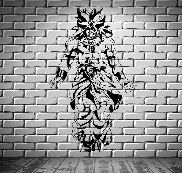 Dragon Ball Z Broly Saiyan Anime Manga Decor Wall mural vinyl Decal sticker M391