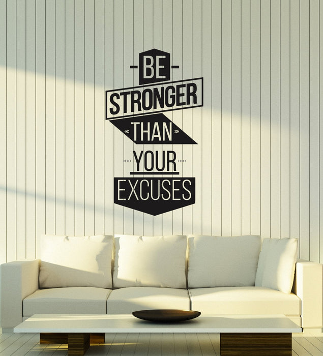 Vinyl Wall Decal Motivational Quote Words Inspirational Sports Gym Interior Stickers Mural (ig5789)