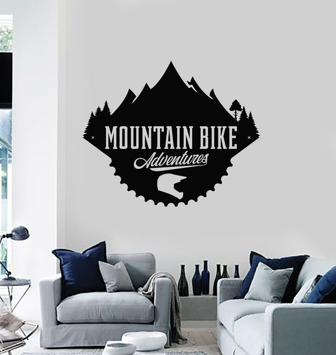 Vinyl Wall Decal Extreme Sport Mountain Bike Adventures Stickers Mural (g4513)