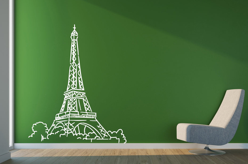 Vinyl Decal Eiffel Tower Paris France Champs Elysees Wall Sticker Unique Gift (n488)