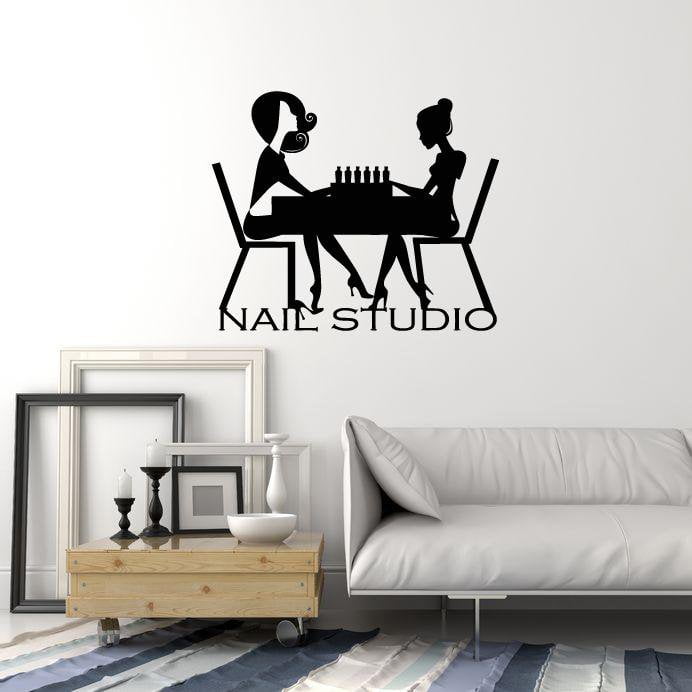 Vinyl Wall Decal Nail Studio Salon Manicure Beauty Decor Art Stickers Mural (ig5639)