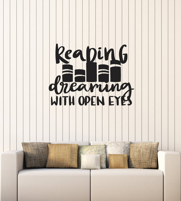 Vinyl Wall Decal Reading Quote Read Book Shop Library Decoration Art Stickers Mural (ig5477)