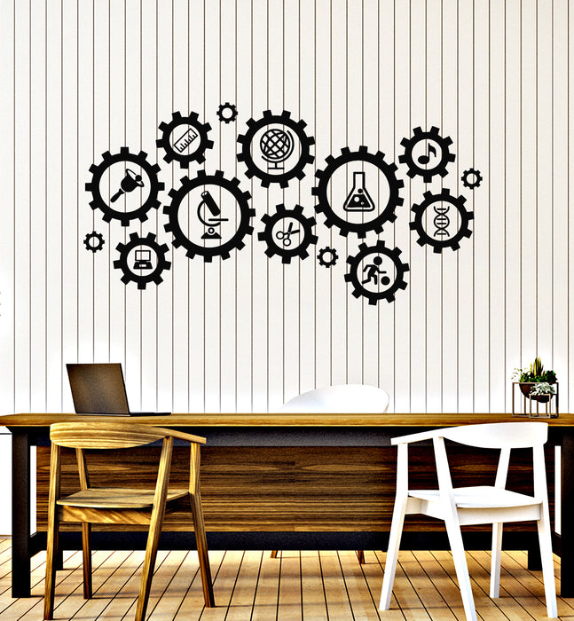 Vinyl Wall Decal Chemistry Music Physical education Geography School Stickers Mural (g7575)