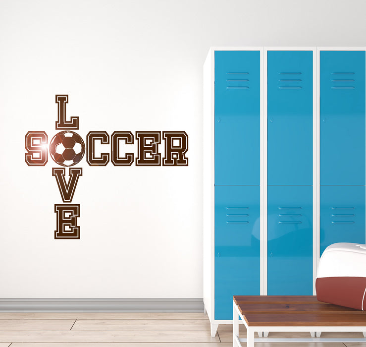 Vinyl Wall Decal Soccer Ball Quote Boy Room Sports Decor Art Stickers Unique Gift (ig3519)