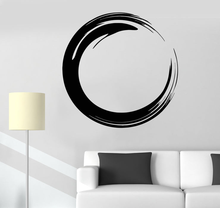 Vinyl Wall Decal Circle Enso Zen Buddhism Symbol Religion Stickers Unique Gift (693ig)