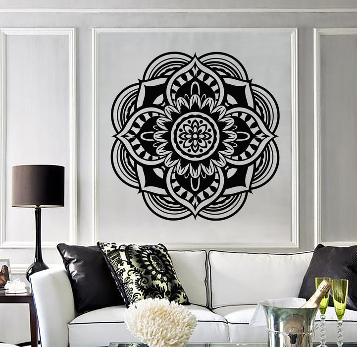 Vinyl Decal Mandala Buddhist Hindu Religion Symbol Wall Stickers Unique Gift (657ig)