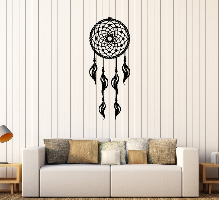 Vinyl Wall Decal Dream Catcher Ethnic Style Bedroom Stickers Mural Unique Gift (529ig)