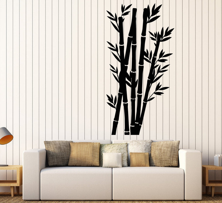 Vinyl Wall Decal Tree Nature Bamboo Chinese Japanese Home Decor Stickers Unique Gift (707ig)
