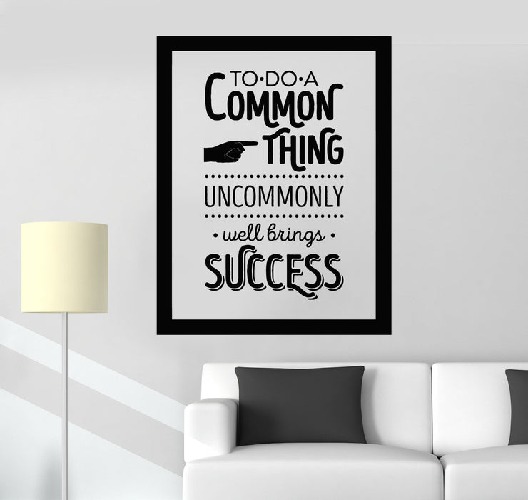 Vinyl Wall Decal Inspiring Quote Motivational Art Success Stickers Murals Unique Gift (ig4832)