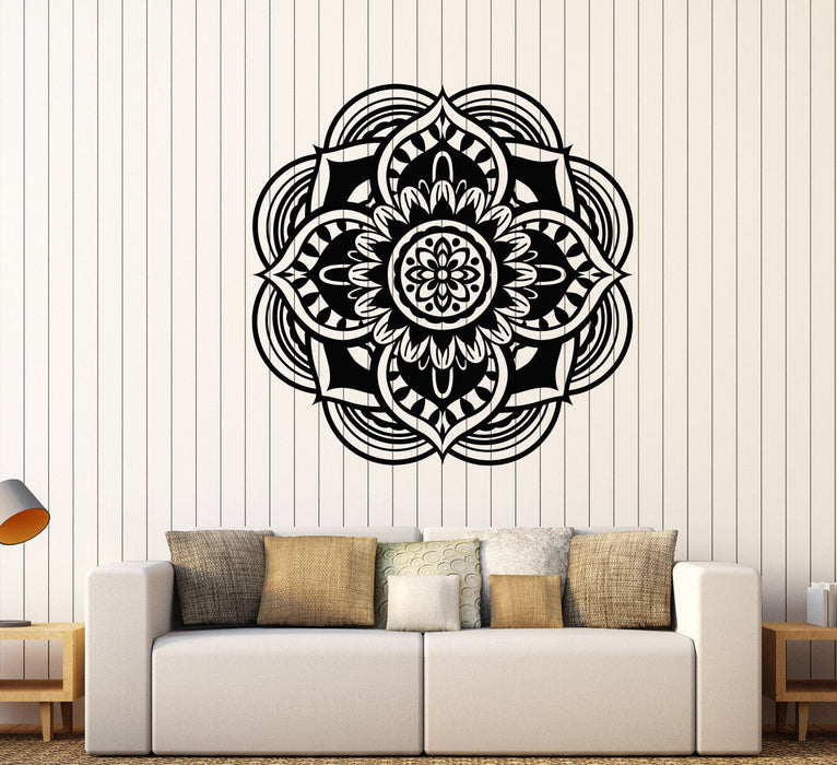 Vinyl Decal Mandala Buddhist Hindu Religion Symbol Wall Stickers Unique Gift (657ig)