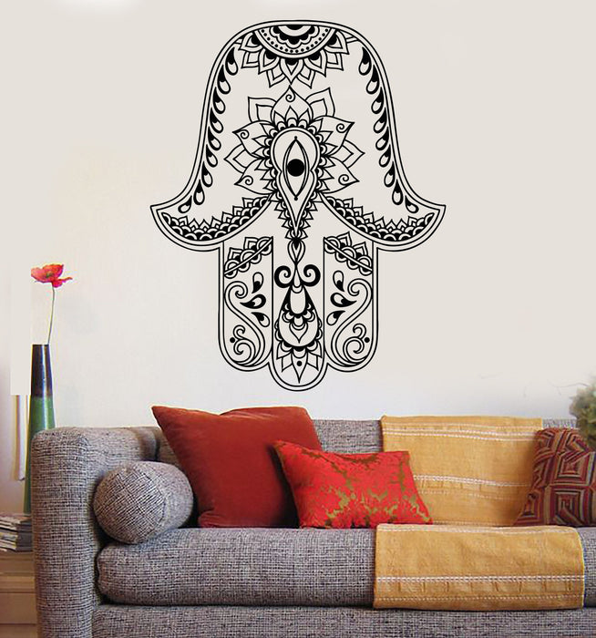 Vinyl Wall Decal God's Hand Hamsa Amulet Judaism Stickers Unique Gift (834ig)