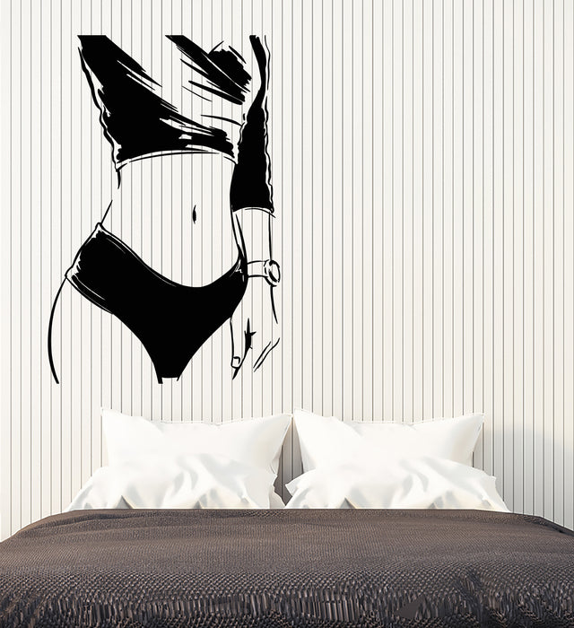 Vinyl Wall Decal Sexy Body Nude Young Girl Stickers (3922ig)