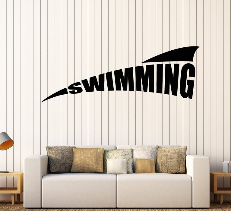Vinyl Wall Decal Swimming Pool Logo Water Sports Stickers Unique Gift (2024ig)