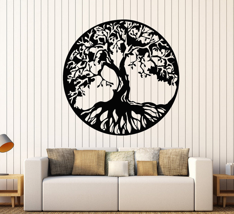 Vinyl Wall Decal Celtic Ornament Tree Symbol Circle Stickers Unique Gift (822ig)
