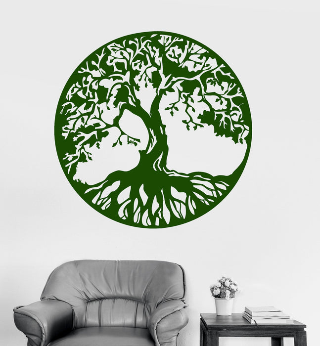 Vinyl Wall Decal Celtic Ornament Tree Symbol Circle Stickers Unique Gift (822ig)