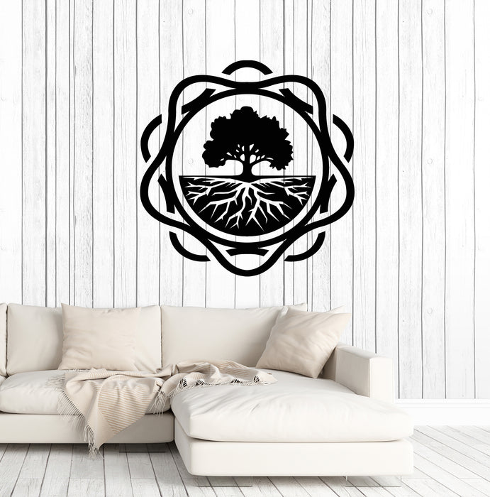 Vinyl Wall Decal Celtic Tree of Life Ornament Symbol Stickers (3614ig)