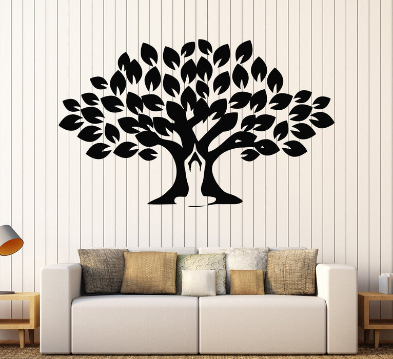 Vinyl Wall Decal Yoga Meditation Center Tree Buddhism Stickers Mural Unique Gift (094ig)