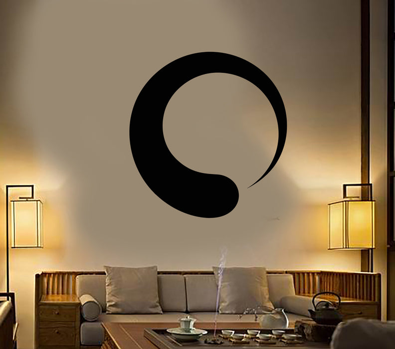 Vinyl Wall Decal Enso Circle Symbol Buddhism Yoga Meditation Stickers Unique Gift (2097ig)
