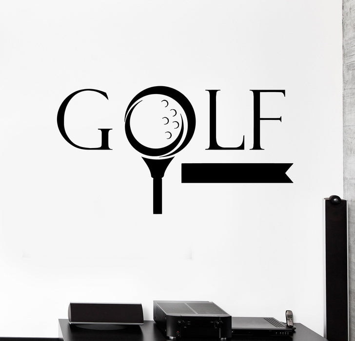 Wall Sticker Vinyl Decal Golf Word Golfer Sports Game Nice Decor Fans Unique Gift (ig2104)