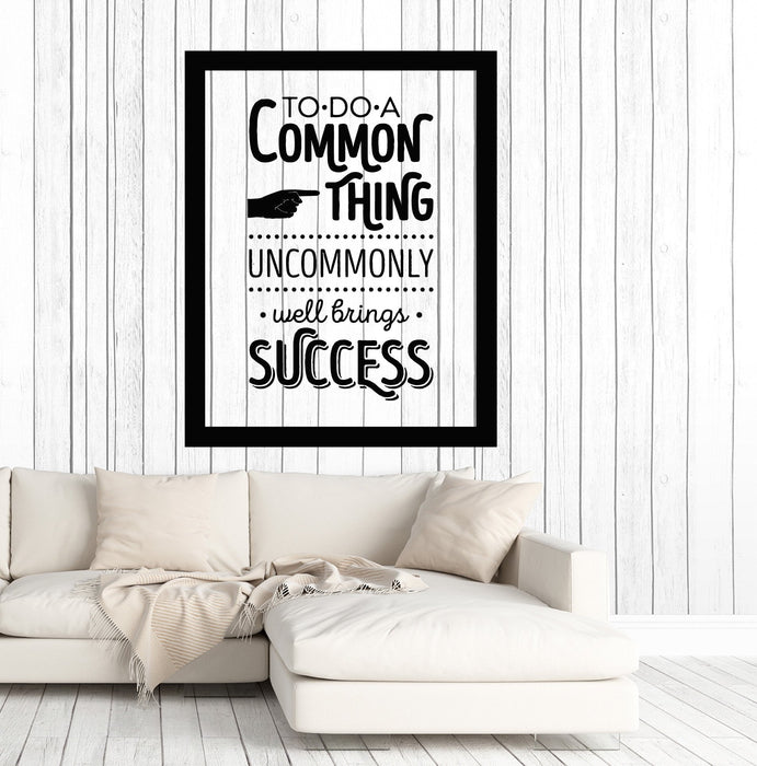 Vinyl Wall Decal Inspiring Quote Motivational Art Success Stickers Murals Unique Gift (ig4832)