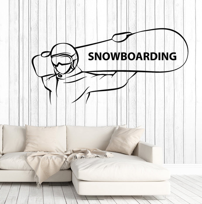 Vinyl Wall Decal Snowboarding Extreme Sports Snowboarder Stickers Unique Gift (ig4668)
