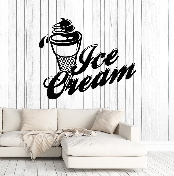 Vinyl Wall Decal Ice Cream Cone Shop for Truck Art Stickers Mural Unique Gift (ig5104)