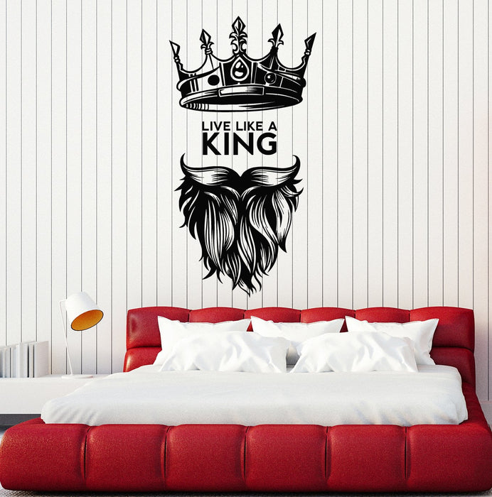 Vinyl Wall Decal King Quote Man Cave Art Decor Bedroom Stickers Mural Unique Gift (ig5167)