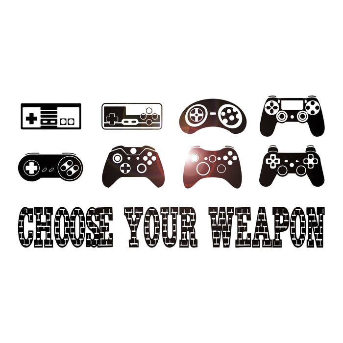 Vinyl Wall Decal Gaming Quote Joysticks Video Game Gamer Room Stickers Unique Gift (ig4500)