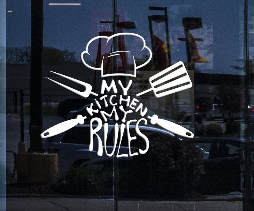 Window Decor and Wall Decal Kitchen Quote Chef Restaurant Stickers Mural Unique Gift (ig3705w)
