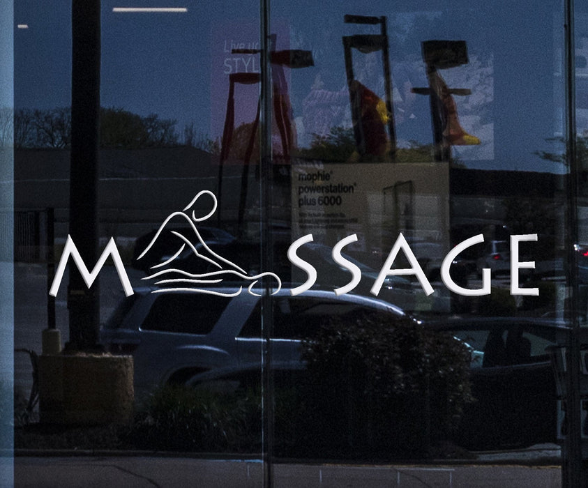 Window Decor for Business and Wall Sticker Vinyl Decal Massage Salon Relax Spa Salon Beauty Health Decoration Unique Gift (ig2005w)