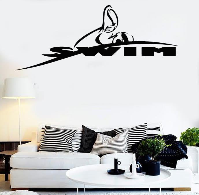 Vinyl Decal Wall Stickers Swim Swimming Swimmer Water Sport (z1656)