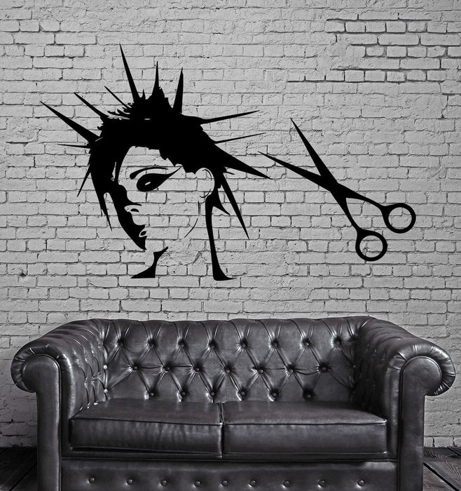 Hair Beauty Spa Salon Barbershop Girl Decor Wall Stickers Vinyl Decal (z2247)