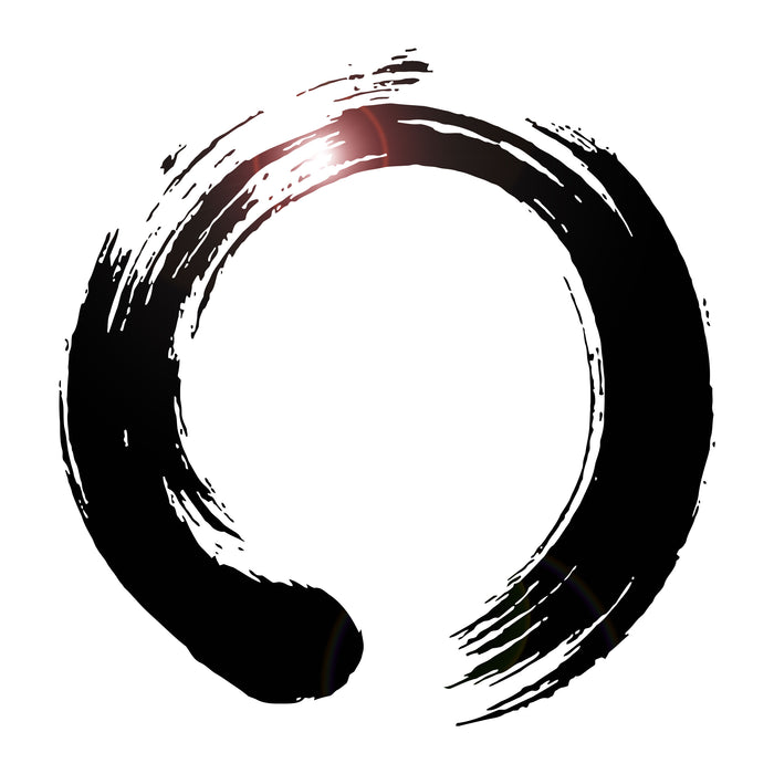 Decal Vinyl Wall Circle Enso Zen Calligraphy Japan Nirvana Living Room Interior (ig1713)